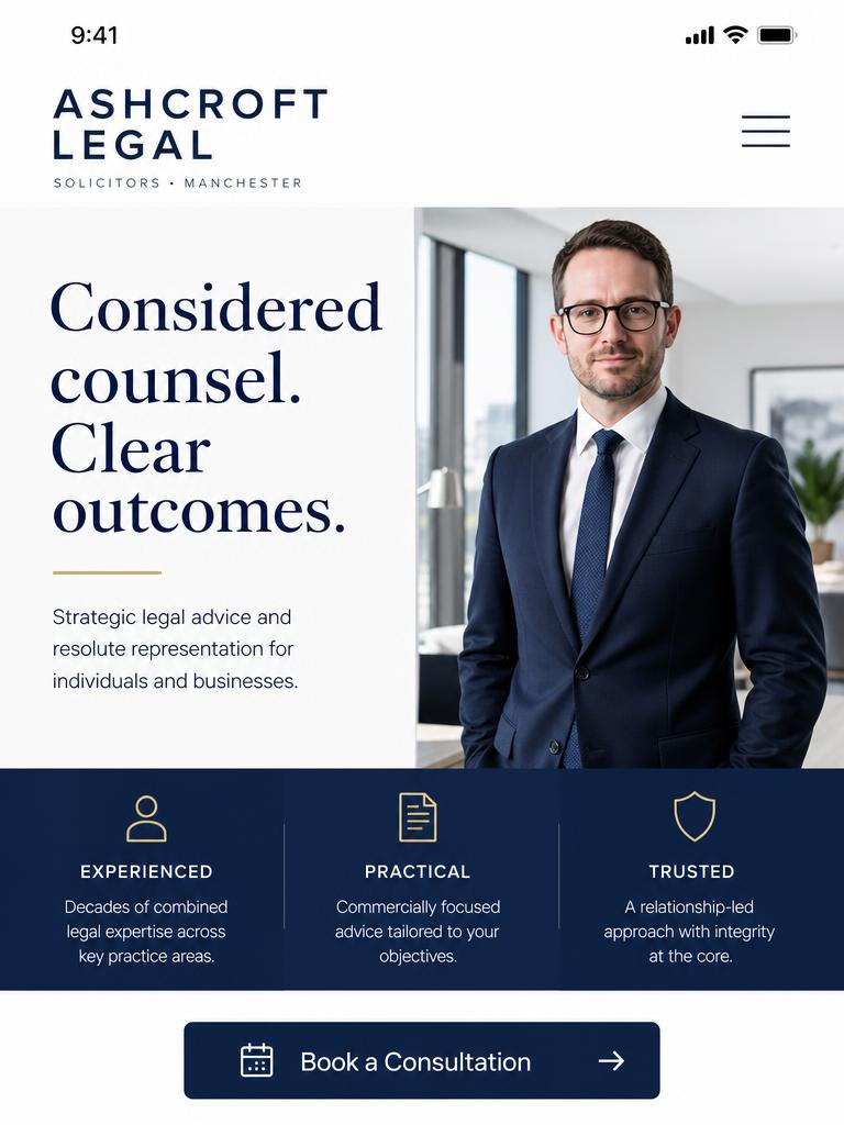 Ashcroft Legal — Solicitors · Manchester website designed by TetherBlue